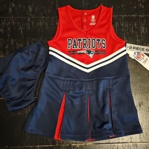 NFL New England Patriots Team Girls Size 4T Cheerleader Outfit New With Tags